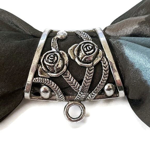 As Low As $2 Large Scarf Pendant Tibetan Style Hanger Bail Tube Carved Roses (1) - Picture 3 of 4